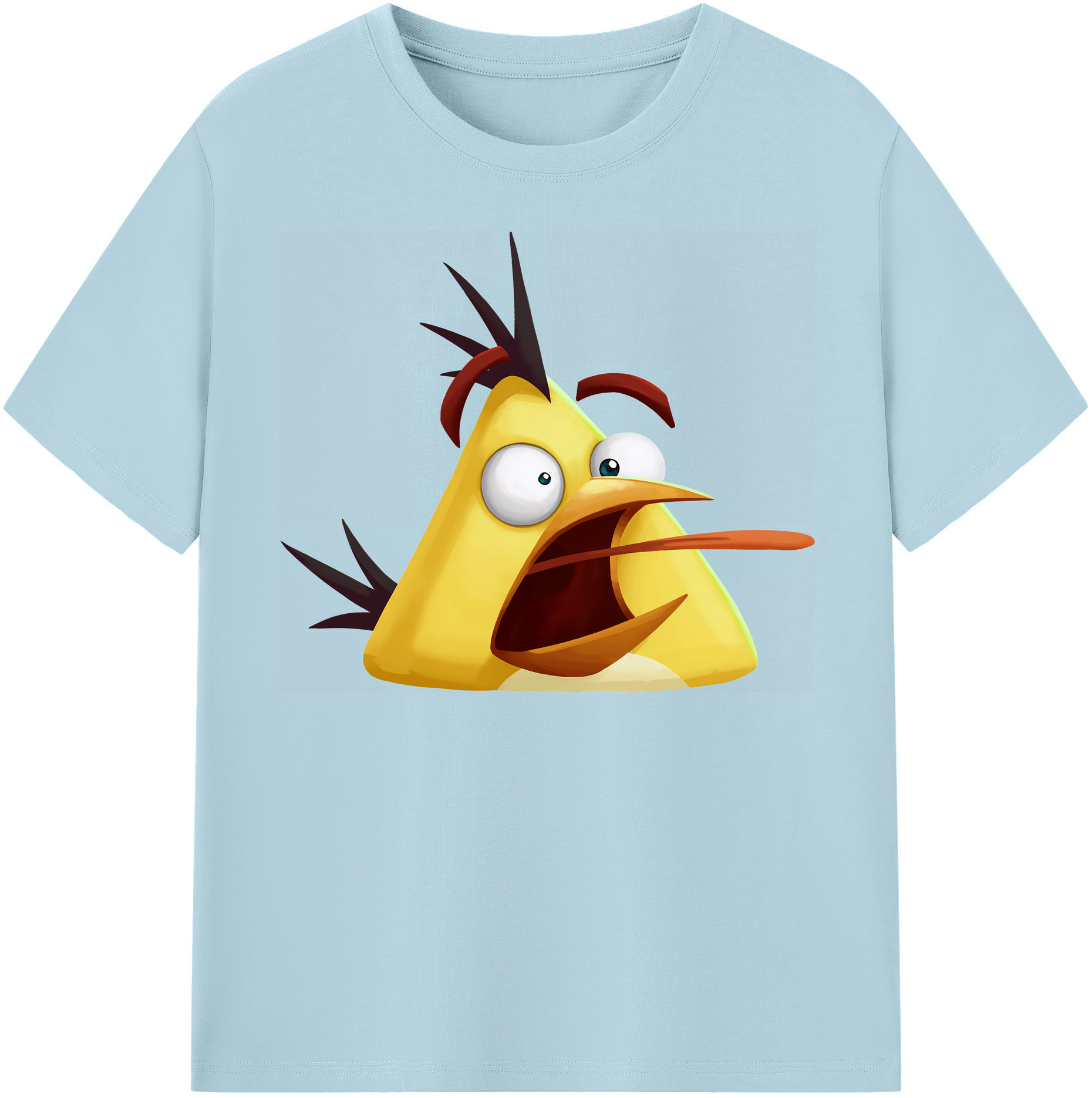 （画像用） Angry Birds アングリーバード 綿100％半袖Tシャツ（フロントプリント）